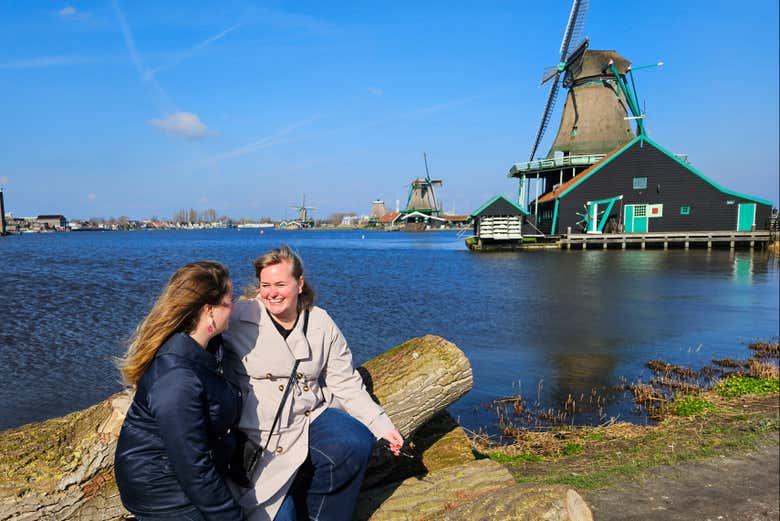 Contemplez les moulins de Zaanse Schans