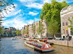 Balade en bateau sur les canaux d'Amsterdam