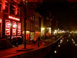 Quartier rouge à Amsterdam