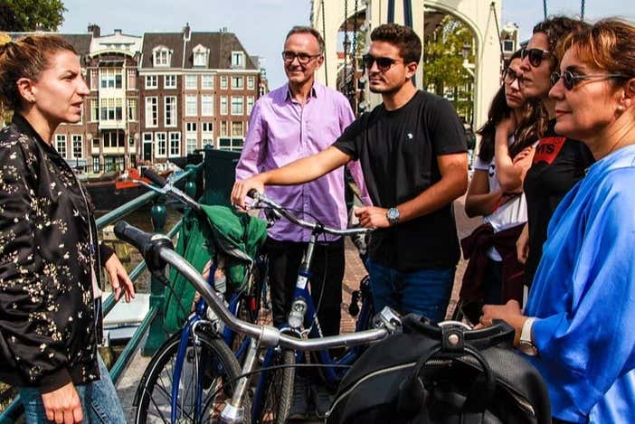 Début de la balade à vélo